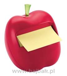 Podajnik Jabłko do karteczek samoprzylepnych Post-it® Z-Notes + 100 zielonych karteczek 76x76 mm 
