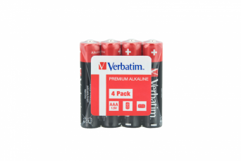 Baterie VERBATIM ALKALICZNE LR03 AAA SHRINK 4szt. 49500