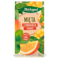 Herbata HERBAPOL ZIELNIK POLSKI mięta z pomarańczą i mango (20 torebek)