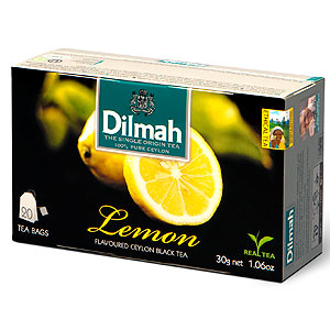 Herbata aromatyzowana Dilmah cytryna 20 torebek z zawieszką