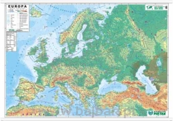 EUROPA - mapa fizyczna 140x100 1:4 500 000