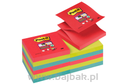 Bloczki samoprzylepne R330-12SS-JP Post-it® Super sticky Z-Notes, Bora Bora, 12 sztuk po 90 kartek, 76x76mm 
