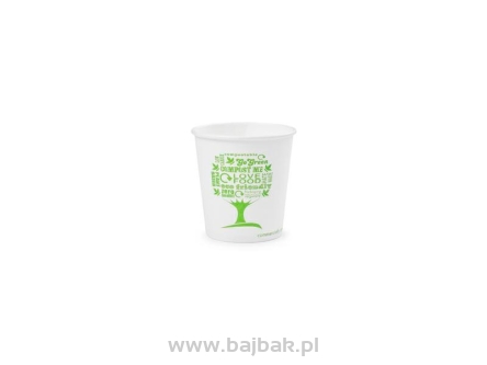 BIO kubek papierowy GREEN TREE 100 ml (50) LV-4-GT