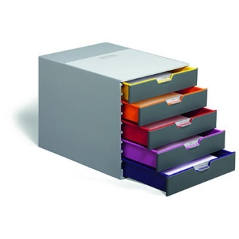 VARICOLOR pojemnik z pięcioma kolorowymi szufladkami