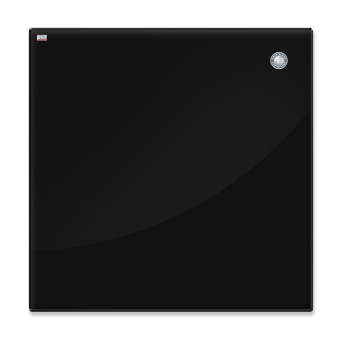 Tablica szklana magnetyczna 80x60 cm czarna 2x3