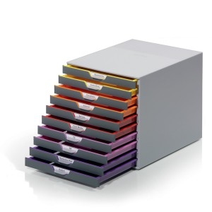 VARICOLOR pojemnik z dziesięcioma kolorowymi szufladkami