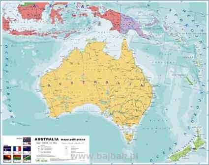 AUSTRALIA 2 strona mapa polityczna