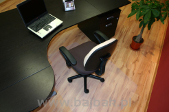 Mata pod krzesło miękka (PP 140x100/60cm DATURA / DOTTS ergonomiczna duża na podłogę twardą