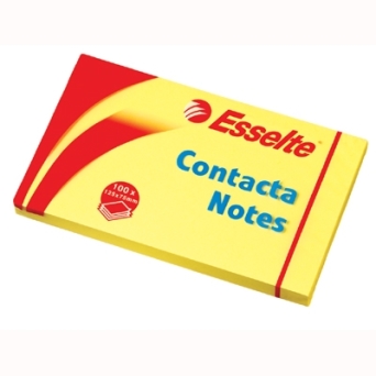 Kartki samoprzylepne CONTACTA 125*75 żółte ESSELTE
