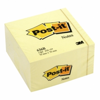 Bloczek samoprzylepny,100*100, XL (200 kartek) żółty, POST-IT 3M