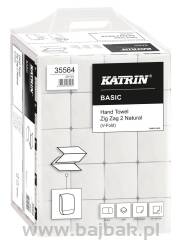 Ręczniki składane KATRIN BASIC Zig Zag 2 Natural 20 x 200, Handy Pack, 35564, opakowanie: 20 owijek 