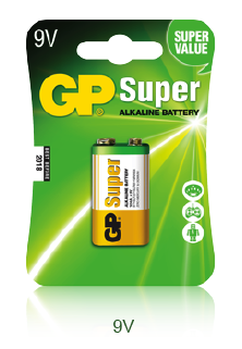 Bateria alkaliczna GP Super 9V / 6LR61 9.0V GPPVA9VAS010 