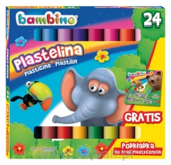 Plastelina BAMBINO 24 kolory