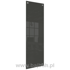 Mała podłużna szklana tablica suchościeralna Nobo Home 300x900mm, czarna 1915610