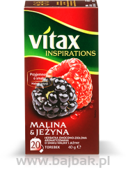 Herbata VITAX INSPIRATIONS MALINA&JEŻYNA 20t*2g zawieszka