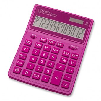 Kalkulator biurowy CITIZEN różowy SDC-444XRPKE