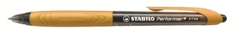 Długopis STABILO Performer+ 0,35 mm, czarny/pomarańczowy