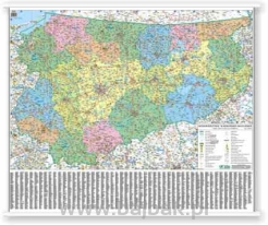 WARMIŃSKO-MAZURSKIE - mapa administracyjno - samochodowa 100x120 1:200 000