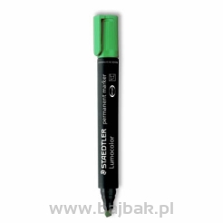 Marker permanentny Lumocolor Staedtler S 350 - napełnialny zielony