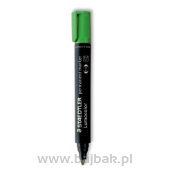Marker permanentny Lumocolor Staedtler S 352 - napełnialny zielony